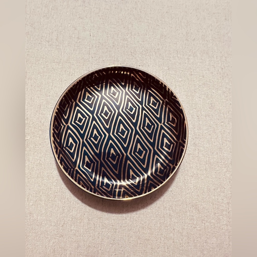 Threshold | Trinket Dish | Navy & Gold Trinket Dish - Picture 6 of 6